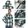 onedog Flannel Jacket for Men Full Zip Up Plaid Sherpa