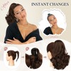 Sofeiyan Ponytail Extension 28 cm Claw Clip in Ponytail Hair