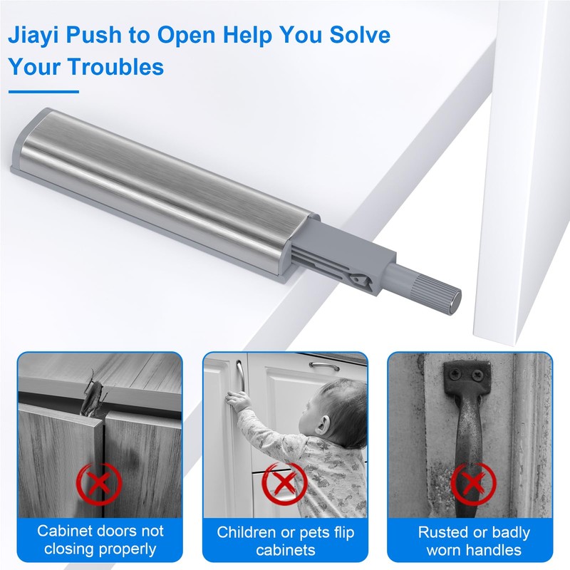 Push to Open Door Catches Jiayi 6 Pack Cupboard Magnetic