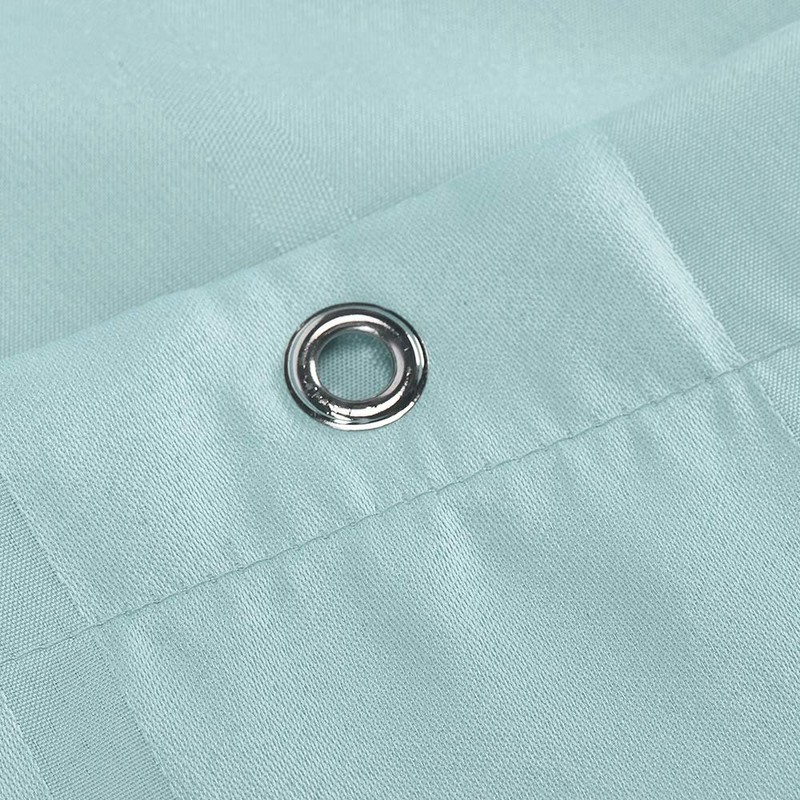 Simple&Opulence Solid Fabric Shower Curtain Liner with Hooks for Bathroom,