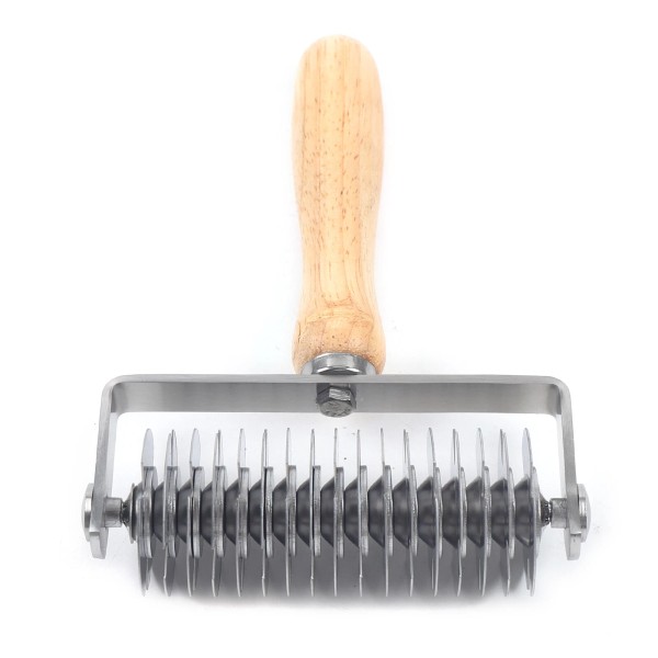 Unbranded Dough Lattice Roller Cutter Stainless Cookie Pastry Roller Cutter