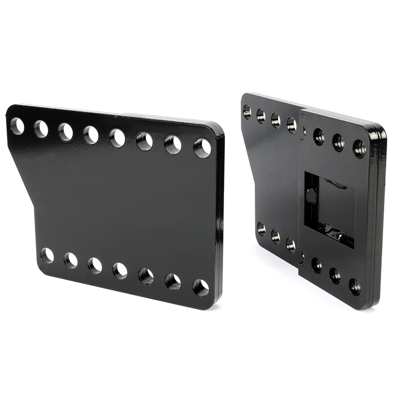 ECOTRIC Universal Snowplow Mount Drop Bracket Lift Heavy Duty Steel