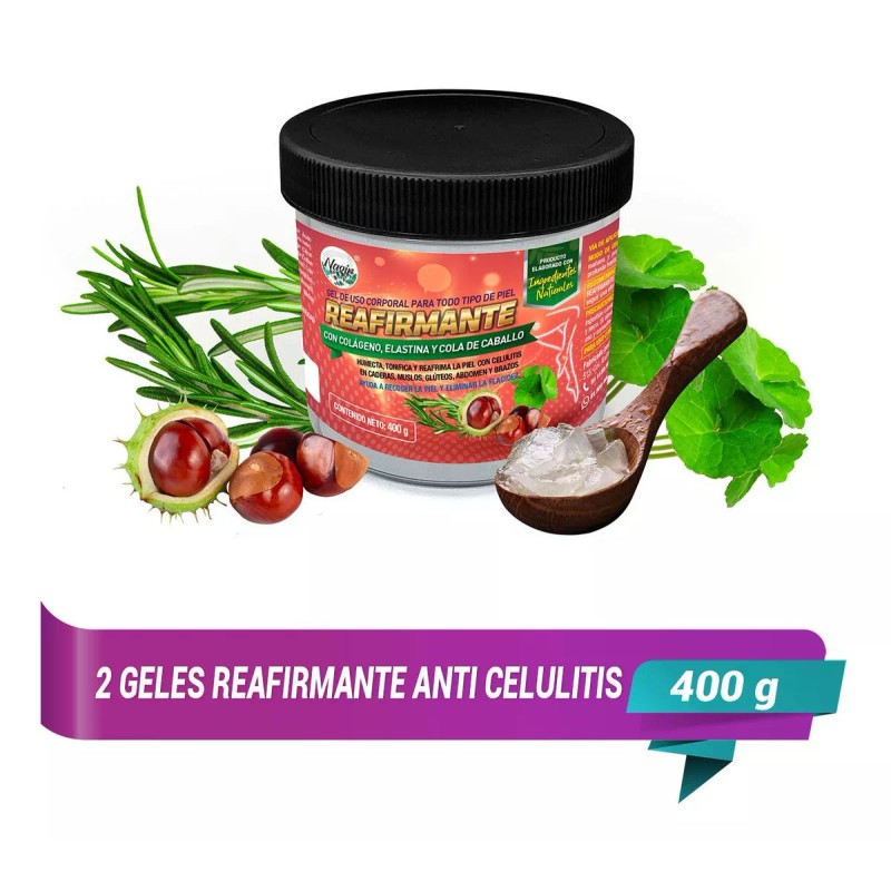 NAGIR Cosmética Gel Reafirmante Anti Celulitis Abdomen Piernas Brazos Nagir