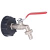 IBC Tote Adapter 1/2in Leakproof Brass Valve Coarse Thread for