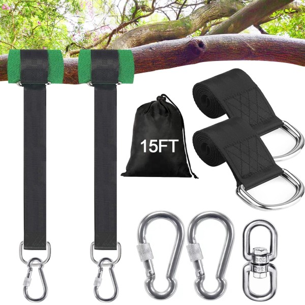 Unbranded Tree Swing Straps Hanging Kit Holds 5500lbs Adjustable Tree