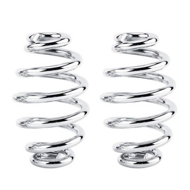 Motorcycle Seat Spring, Motorcycle Seat Spring, 1 Pair 3 Inch Steel Seat Springs Hardware Bracket Mounting Kit for Motorcycle Seat 8.5 x 5 cm / 3 x 2 Inches (Chrome), chrome