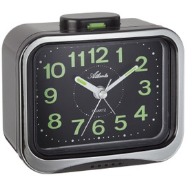 Atlanta 1940–7 Analogue Quartz Alarm Clock Black