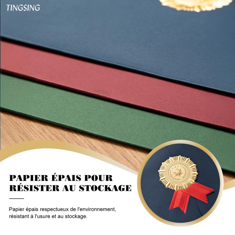 Pack of 5 Certificate Diploma Sleeves A4 Elegant 3 Flap