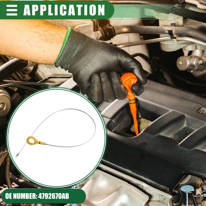 QUARKZMAN Motor Ölmessstab für Chrysler Pacifica 2004-2006 Metall Gelb