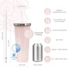bzyoo SUP Double Wall Vacuum Insulated Tumbler with Straw and