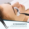 KLINGENHELD Precise Eyelash Tweezers Set – Extra Fine Fibre Tips