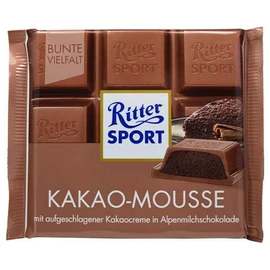 Ritter Sport Kakao-Mousse (3 Bars each 100g) - fresh from Germany