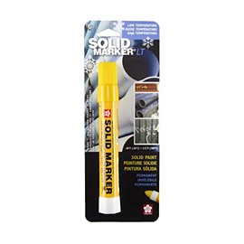 Sakura 46652 Yellow Solidified Paint Low Temperature Solid Marker, -40 to 212 Degree F, 13 mm Twist-Up Tip