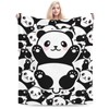 Cute Animal Panda Blanket Soft Comfy Flannel Throw Blankets Lightweight