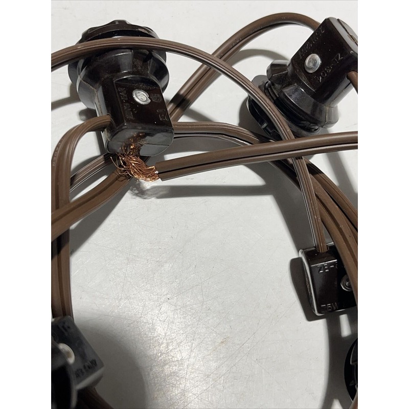 ZING EAR 6 LIGHT ~E12 CANDELABRA HARNESS STRING SET WITH