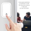 Self Generated Wireless Doorbell Set 38 Ringtones 4 Level Adjustable