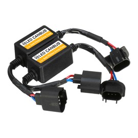 MLAHUIER 2 unidades de decodificador Canbus para faros delanteros LED H13/9008, resistencia de parpadeo LED, decodificador de error de advertencia para solucionar problemas de interruptor de foco,