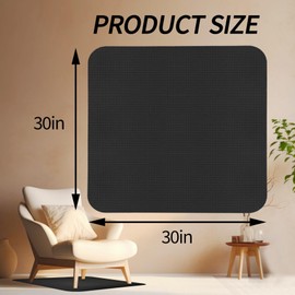 Recliner Pads for Hardwood Floors,Non Slip Recliner Grippers,Under Recliner Floor Protectors,Furniture Pads to Prevent Sliding,Non Slip Furniture Rail Pad for Recliners,Swivel Chairs Black
