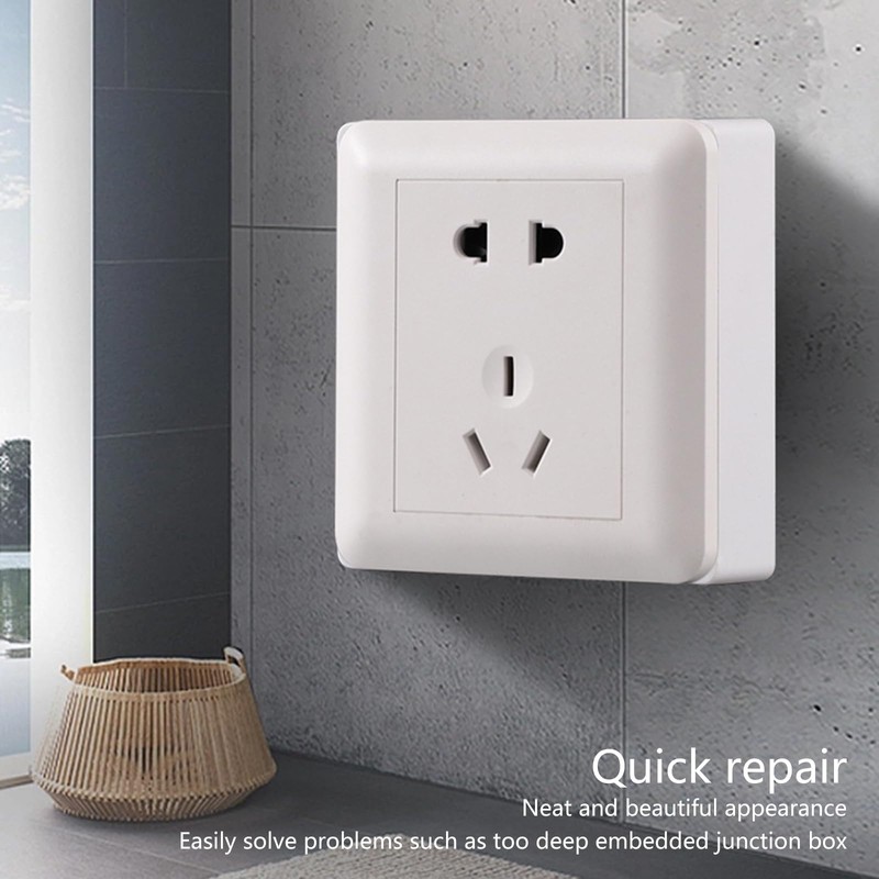 JDIEOQA 20mm Single Socket Spacer, Square Spacer Socket Surround Cover