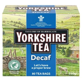 Taylors of Harrogate Yorkshire Decaffeinated Tea (80) - Pack of 6