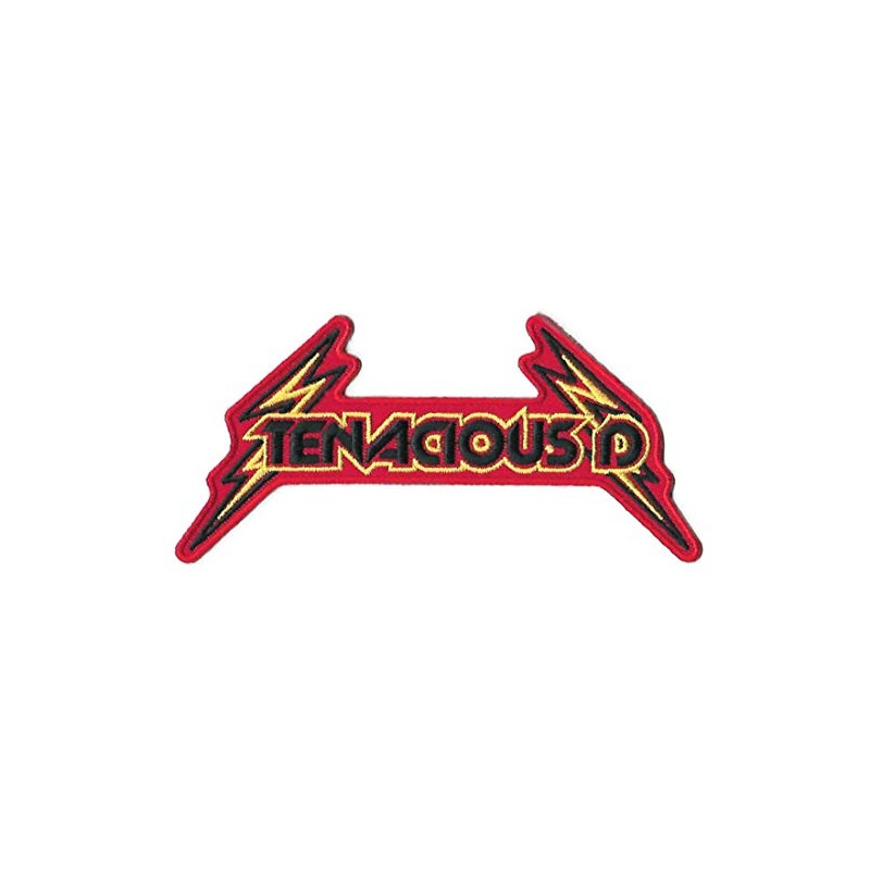 Tenacious D Patch (4.5") Red Embroidered Iron on Rock Band
