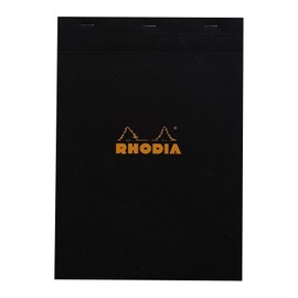 Rhodia Staplebound Pad No.18 - A4 (8.25 x 11.75 inches), Graph, Black
