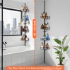 Peyulia 4-Tier Rustproof Corner Shower Caddy with Tension Pole, 42-115