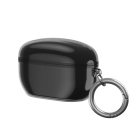 Funda de TPU suave para Sony WF-1000XM5 con almohadillas para orejas para auriculares WF-1000XM5, color negro transparente