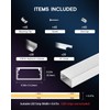 VOEWT 20Pack 3.3FT/1M LED Aluminum Channel U Shape with Milky
