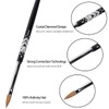 BQAN 3D Kolinsky Nail Art Brush 1Pc #6, Professional nail