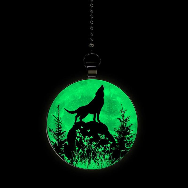 Gotham Decor Woodland Rock Wolf Glow in The Dark Ceiling