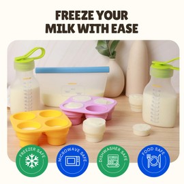 Boobcube Silicone Breastmilk Canteen – 8oz Reusable Pump-Compatible Milk Collector, Leak-Proof & BPA-Free – Sustainable Breastmilk Storage Jar for Spectra, Motif, Ameda Pumps