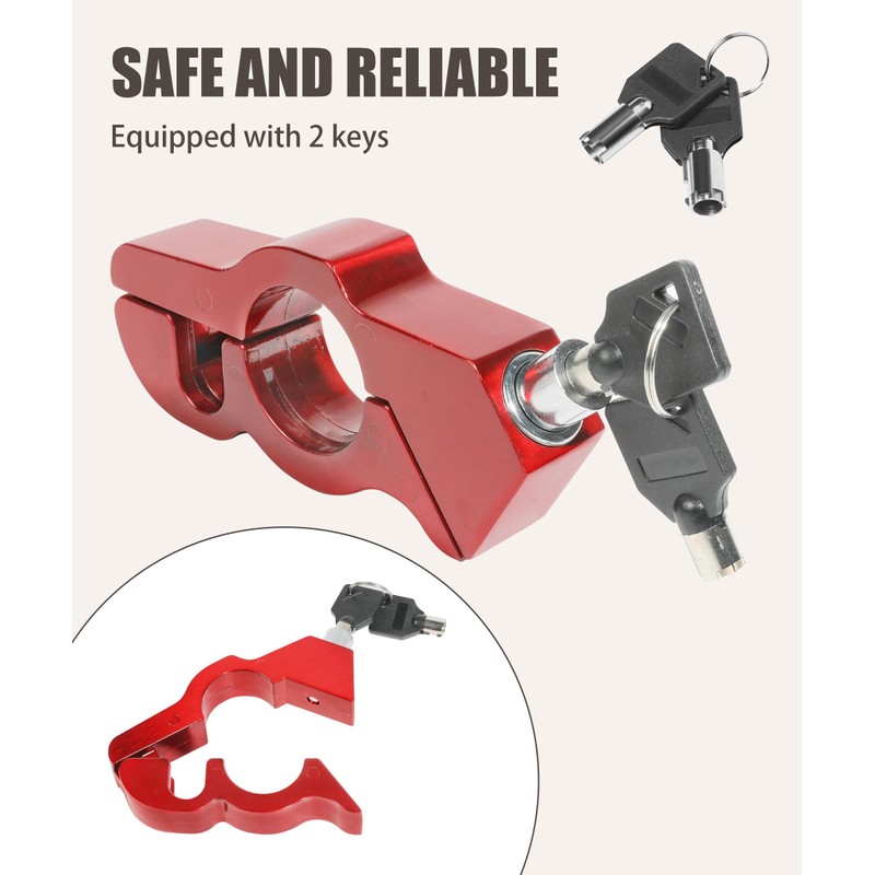 RACOONA Motorcycle Lock,Motorcycle Accessories Car Accessories Motorcycle Locks Anti Theft,Heavy