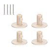 JDFHFGB 4 Pack Stand Mixer Attachment Holders,White Plastic Galley Aid