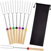 Mluchee 8Pack Marshmallow Roasting Sticks Smores Skewers for Fire Pit