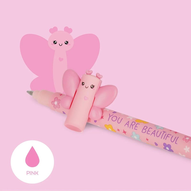 LEGAMI Butterfly - Erasable Gel Pen - Ball End to