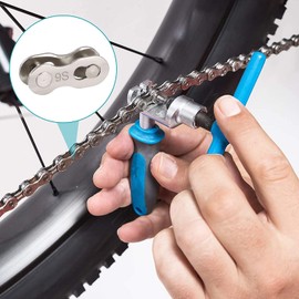 Bike Chain Links,3 Pairs Bicycle Chain Quick Link Bicycle Chain Master Link Quick Split Chain Repair Links 9 Speed Chain Cycling Accessory for Mountain Bike Chain Road Bike Chain Reusable