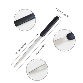 4 Pcs Letter Opener, Stainless Steel Letter Opener Knife, Stainless Steel Hand Envelope Slitter, Stainless Steel Envelope Openers, Lightweight Mail Slitters Letter Knives, Office Letter Opener