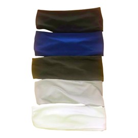 Sport Sweatbands for Men,Breathable Mesh Elastic Fabric Mens Headband Sweat Wicking Double-Layer Hairbands for Running,Cycling, Basketball (Black, White, Gray, Blue, Military Green, Wine red)