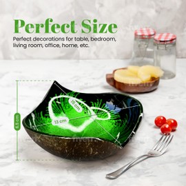 Birdie Designs Heart Candy Bowl, Decorative Bowl, Key Bowl, Coconut Bowl, Key Bowl for Entryway Table, Acai Bowl, Small Decorative Bowls, Candy Dish for Office Desk (Blue)