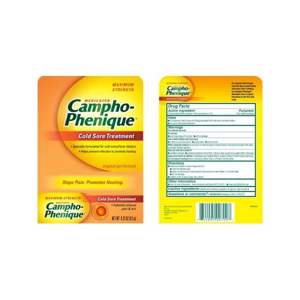 Campho-phenique Cold Sore (Pack of 20)