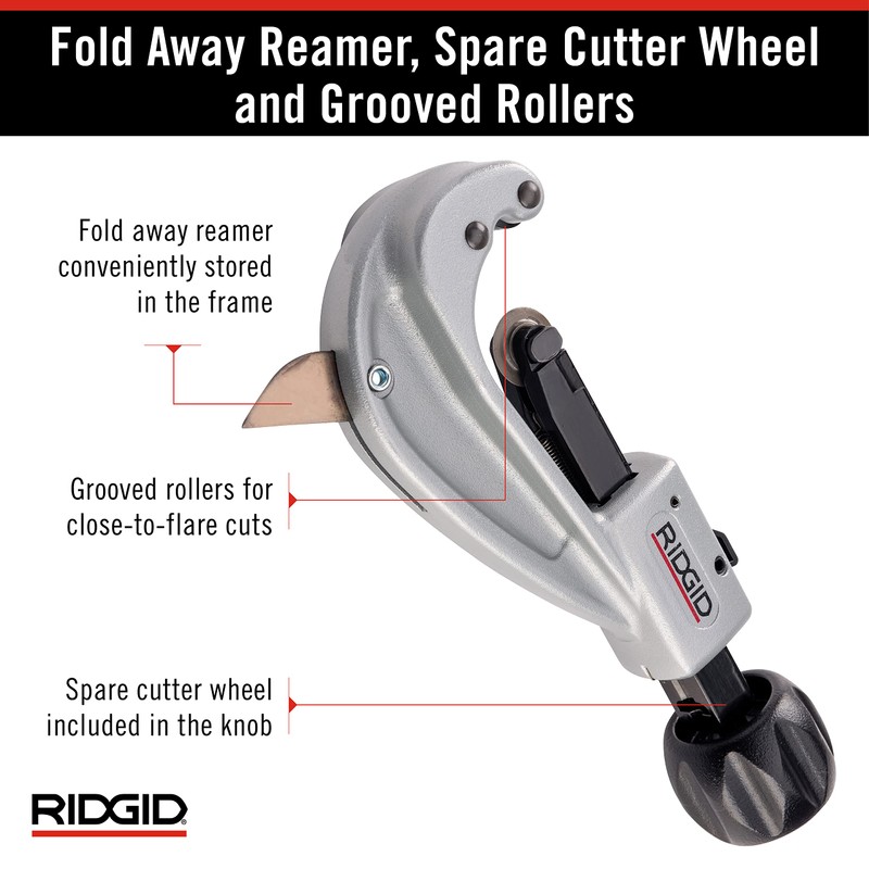 Ridgid 151 1/4" to 1-5/8" Quick Acting Tubing Cutter, Small
