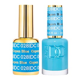 DAISY DND- Juego de esmaltes en gel DND DC, colección azul, esmaltes en gel UVLED y laca de uñas de secado al aire, Chip-Fr a juego                   