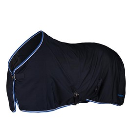 HORZE Glasgow Summer Cooler Secure Fit Horse Blanket - Dark Blue - 72 in