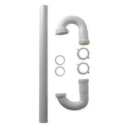 GULUANT Replacement 1-1/2 Inch x PVC S-Trap with Nut & Washer for PrimeX 81489