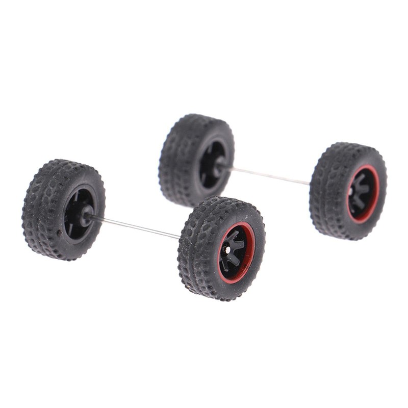 Pack of 4 1/64 Scale Remote Control Car Wheels with