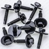 Rexka 10pcs M6-1.0 Hex Head SEMS Body Bolts for GM