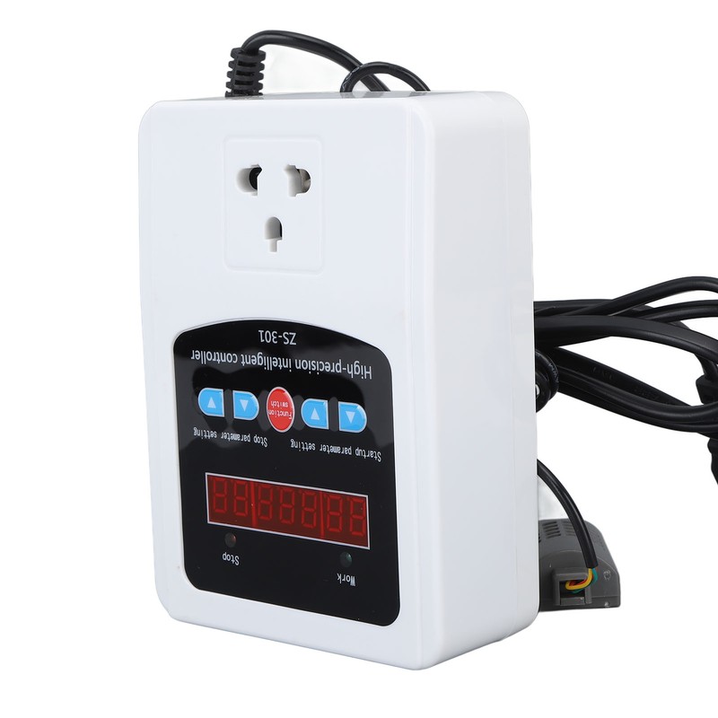 1500W Digital Humidity Controller LCD Display Humidistat Plastic Timing Air