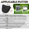 Golf Mallet Putter Head Cover Magnetic Closure Heel-shaft Club Protector