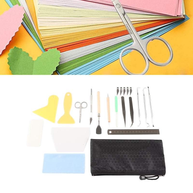 Craft Vinyl Weeding Set 22 Pcs Practical Ruler Carving Pen